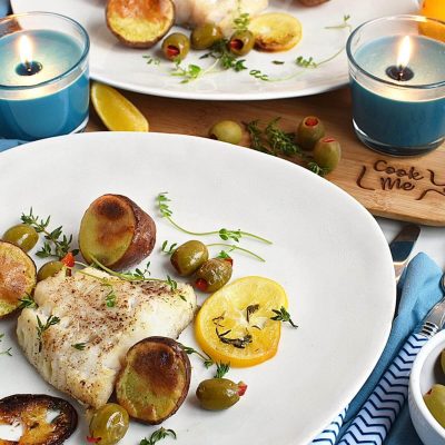 Roasted Cod with Olives and Lemon Recipes–Homemade Roasted Cod with Olives and Lemon–Easy Roasted Cod with Olives and Lemon