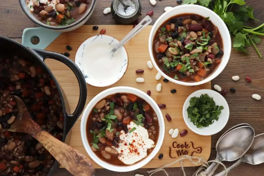 Southwestern Three-Bean and Barley Soup