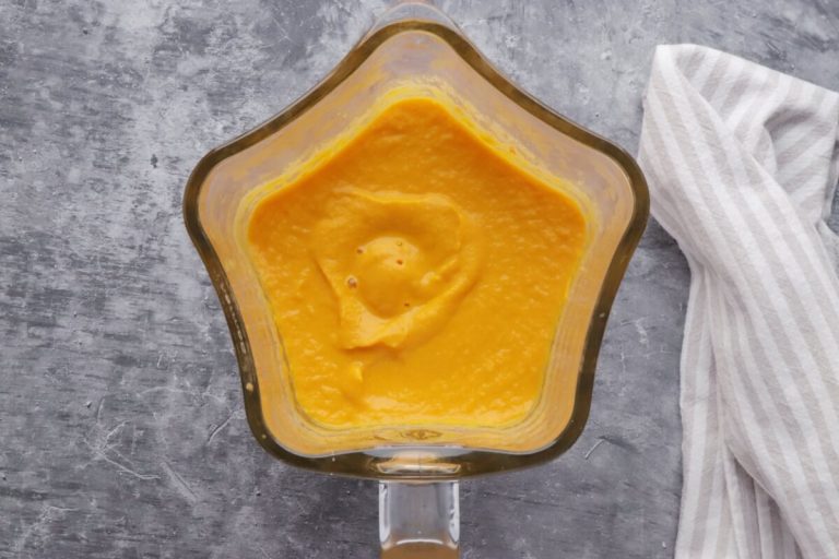 Step 7 - Tahini-Carrot Soup with Pistachios