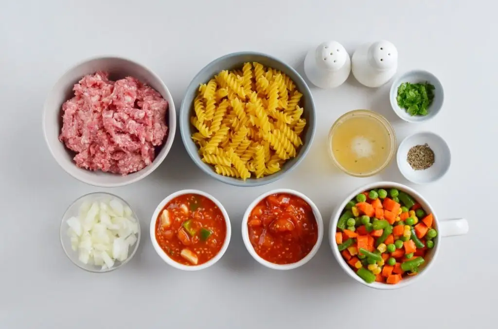Ingredients for Vegetable Beef Noodle Soup