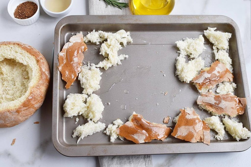 Baked Brie in a Sourdough Bread Bowl [with honey & thyme] - The