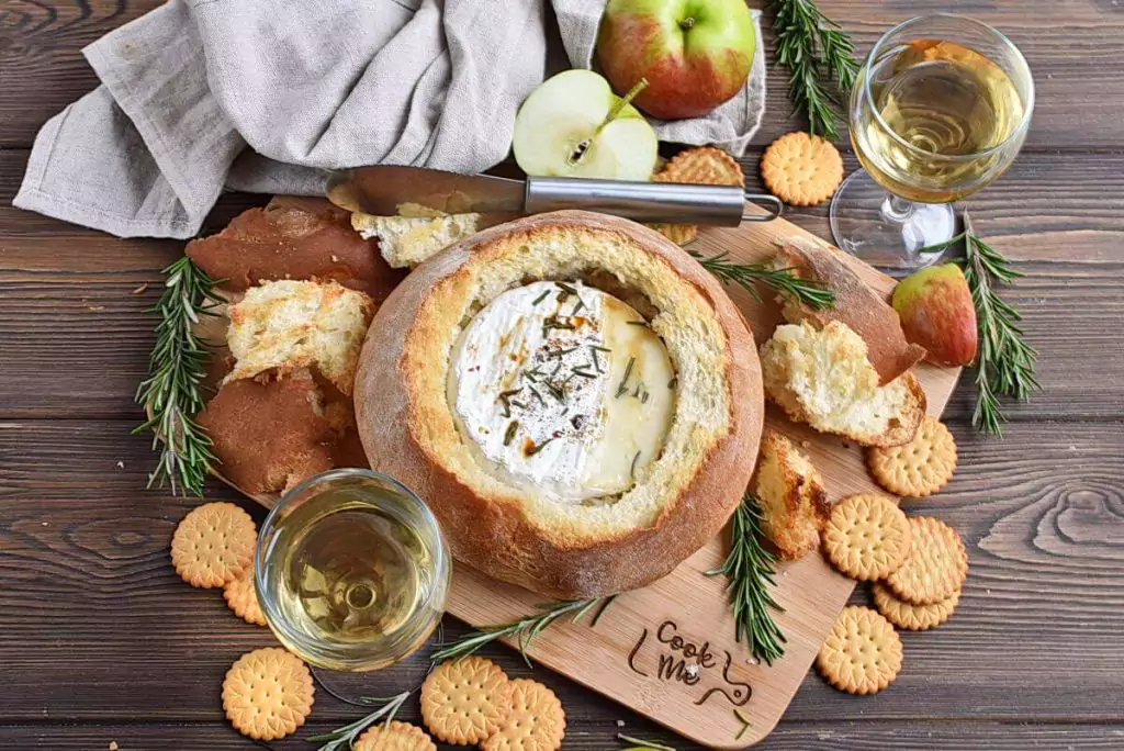 Baked Brie in a Sourdough Bread Bowl