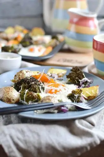 Baked Eggs with Roasted Vegetables