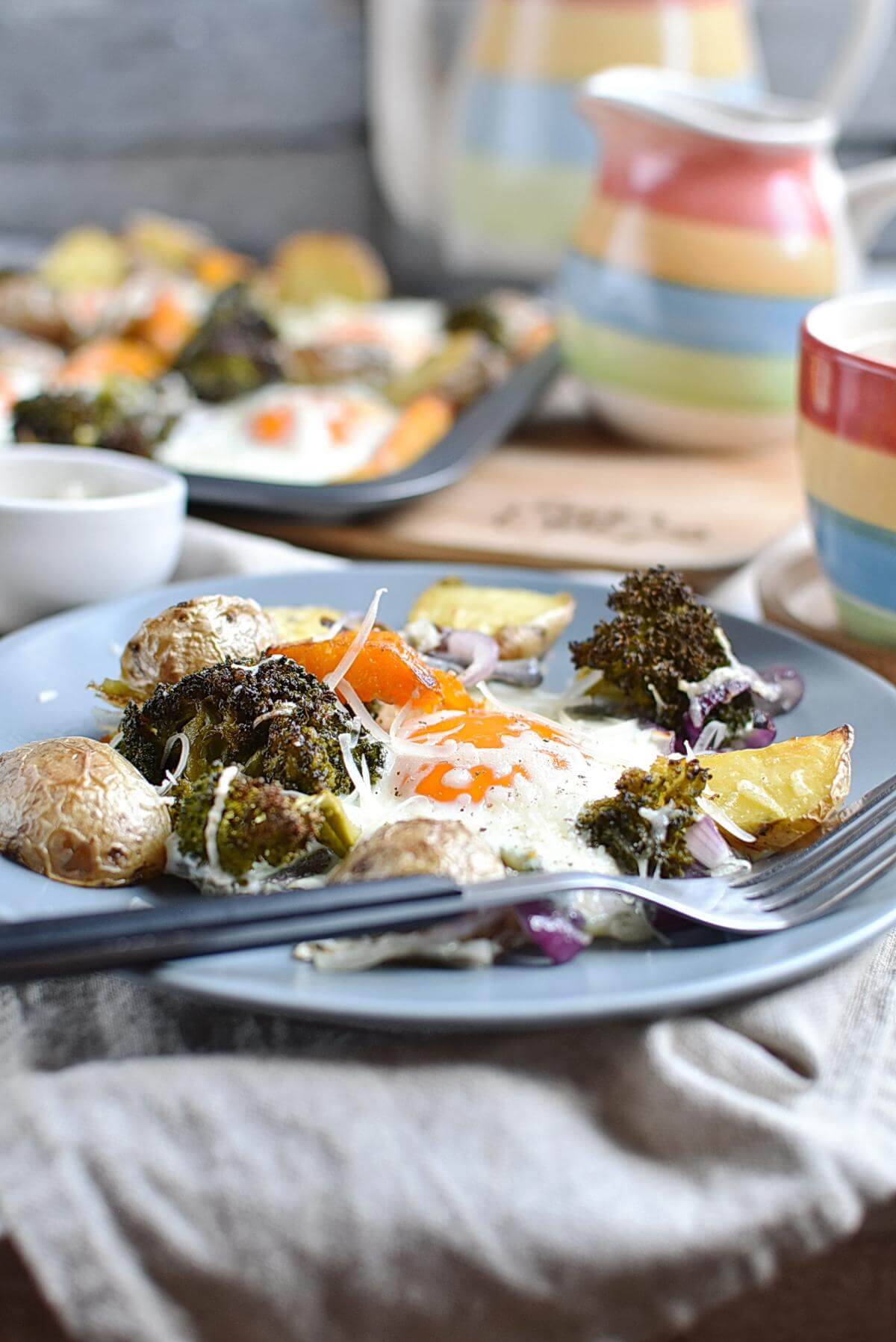 Baked Eggs with Roasted Vegetables Recipe Cook.me Recipes