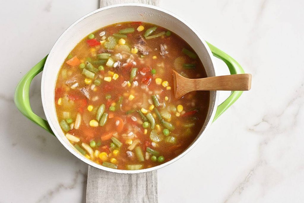 Beef Barley Vegetable Soup recipe - step 4