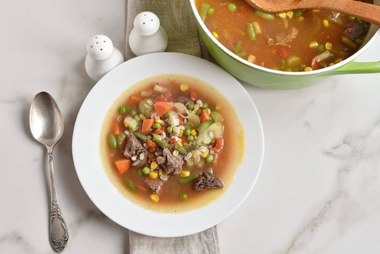 Step 5 - Beef Barley Vegetable Soup