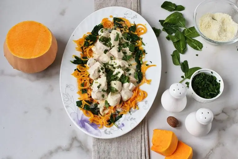 Step 8 - Butternut Squash Alfredo with Chicken & Spinach