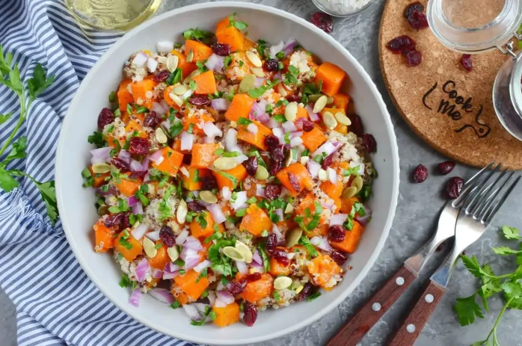 Butternut Squash Quinoa Salad with Pumpkin Seeds