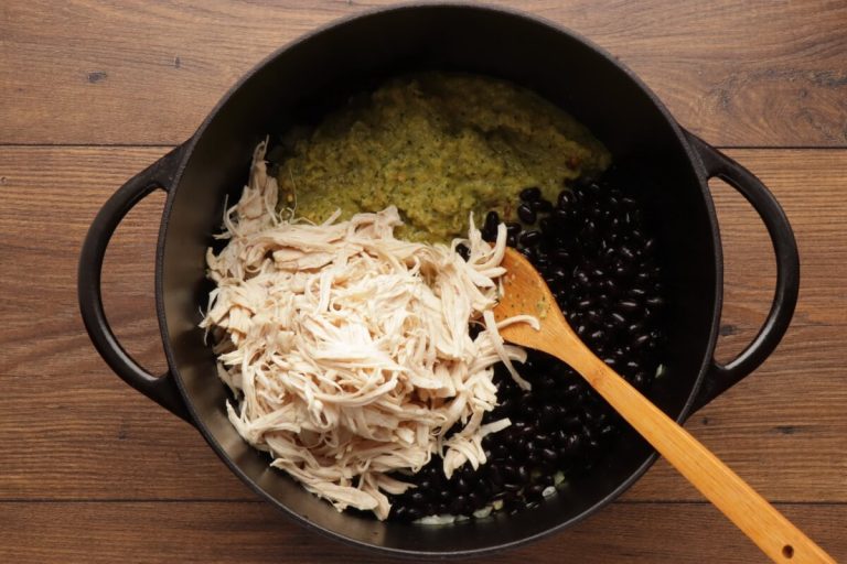 Step 3 - Chicken, Quinoa, and Black Bean Chili Verde