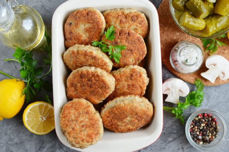 Step 7 - Chicken and Mushroom Patties (Russian Kotlety)