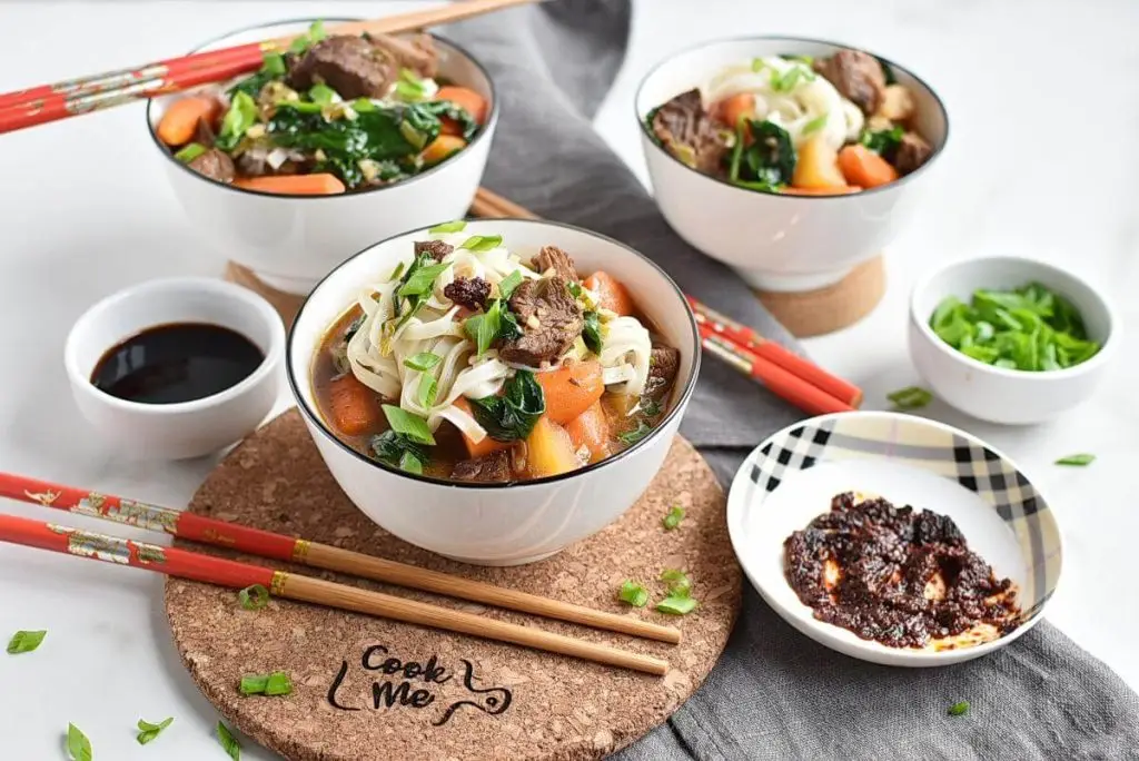 Chinese Hot Pot of Beef and Vegetables