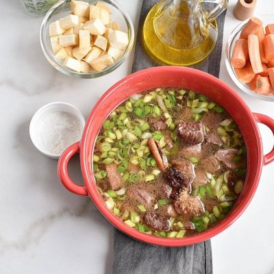 Chinese Hot Pot of Beef and Vegetables recipe - step 4