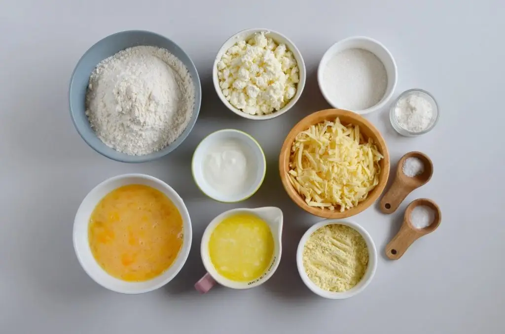 Ingredients for Cottage Cheese Muffins
