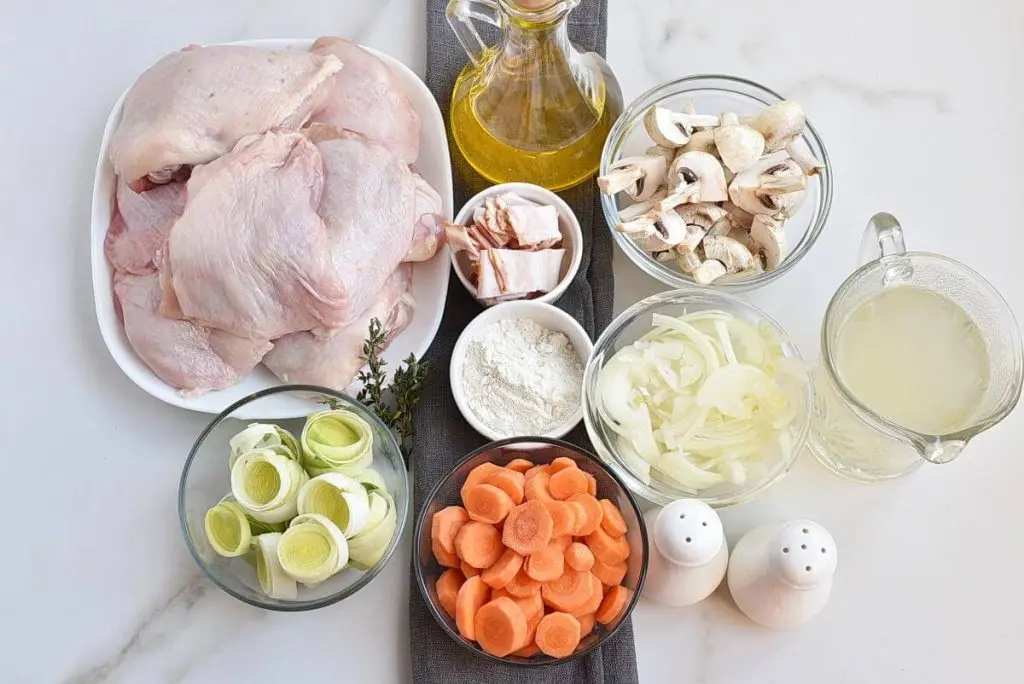 Ingredients for Easy Chicken Casserole