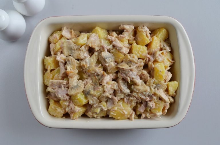 Step 5 - Easy Leftover Chicken and Potato Casserole