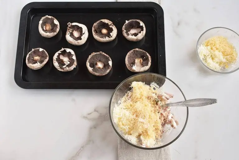 Step 3 - Ham & Cheese Stuffed Mushrooms