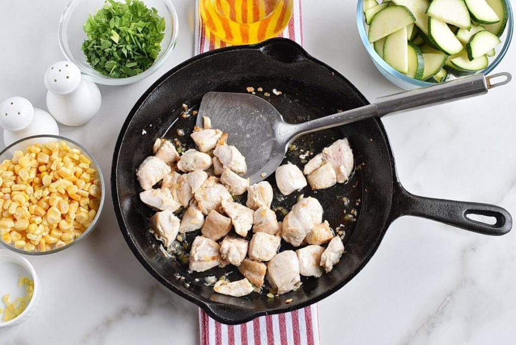 Healthy Chicken Zucchini and Corn recipe - step 2