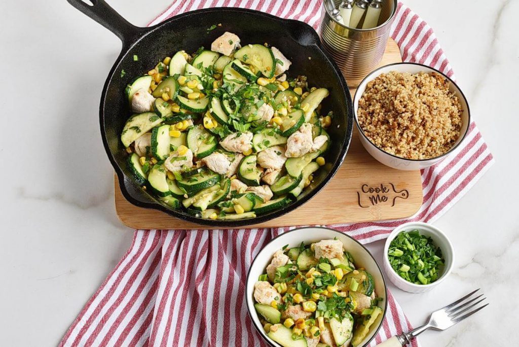 How to serve Healthy Chicken Zucchini and Corn