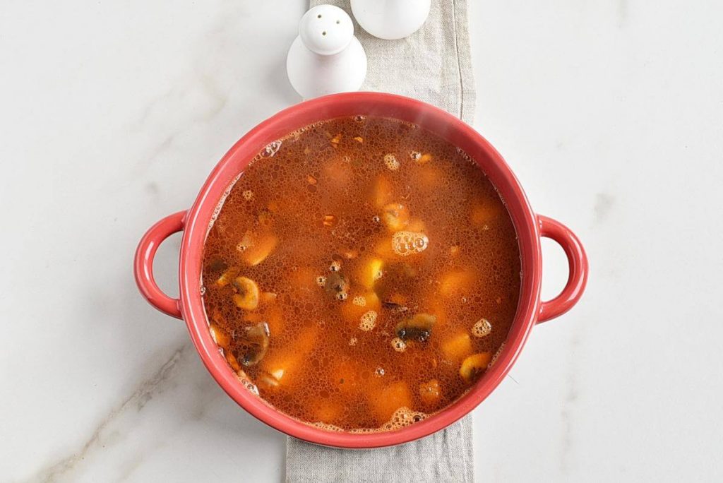 Hungarian Mushroom and Potato Soup recipe - step 6
