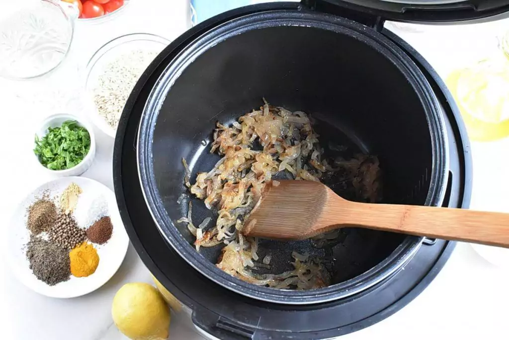 Instant Pot Mujadara recipe - step 2