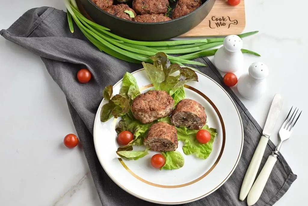 Lean Turkey Kotlety with Mushroom Filling
