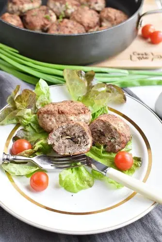 Lean Turkey Kotlety with Mushroom Filling