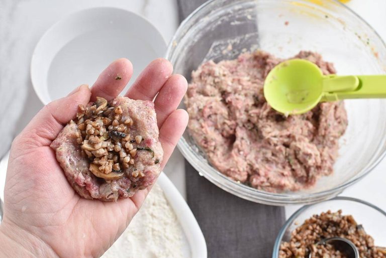 Step 4 - Lean Turkey Kotlety with Mushroom Filling