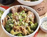 Long-Life Chinese Noodles with Beef & Broccoli