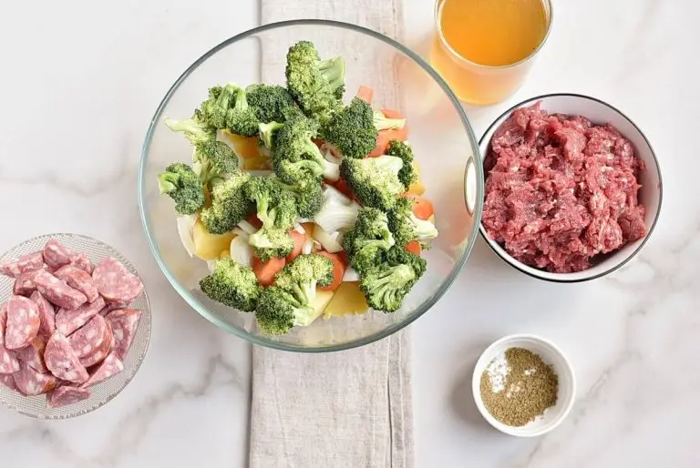 Step 2 - Meatballs Sausage Broccoli Dinner