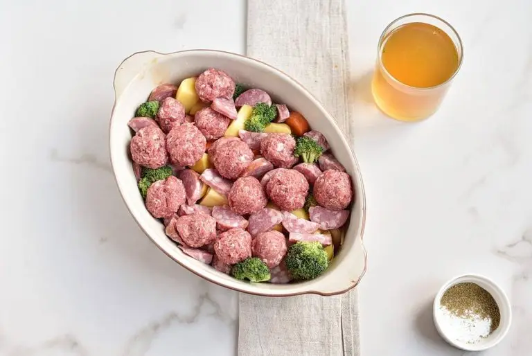 Step 5 - Meatballs Sausage Broccoli Dinner