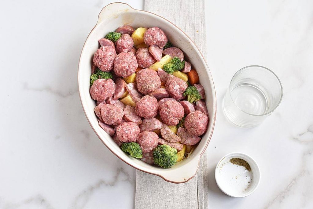 Meatballs Sausage Broccoli Dinner recipe - step 6