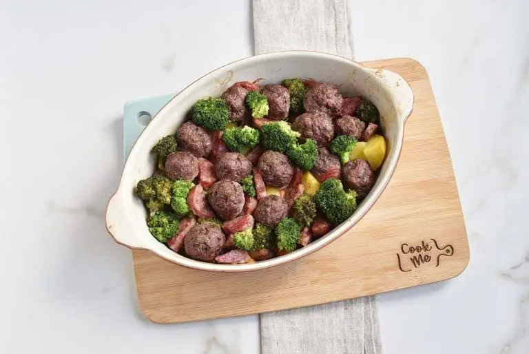 Step 7 - Meatballs Sausage Broccoli Dinner