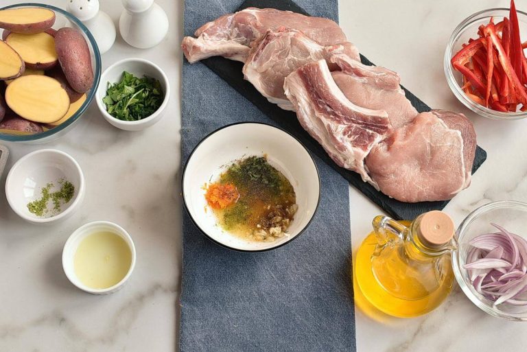 Step 2 - Pork Chops with Orange-Avocado Salsa