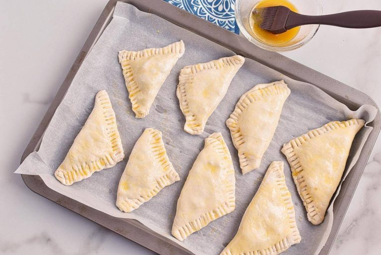 Step 8 - Vegetarian Puff Samosa