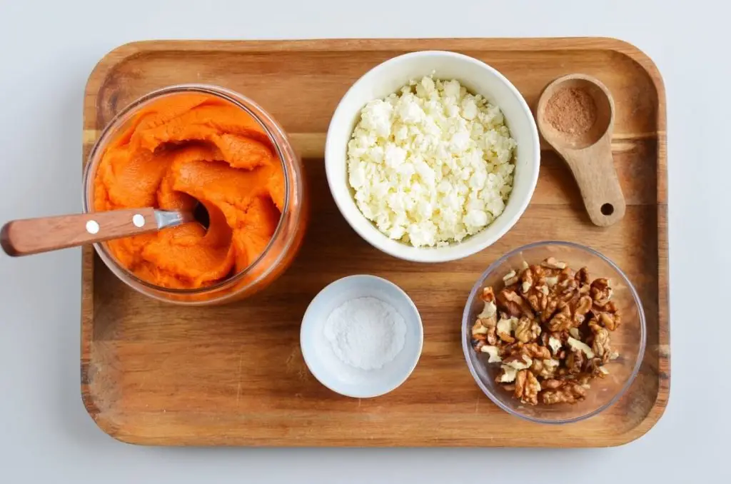 Ingredients for Pumpkin Cheesecake Cottage Whip