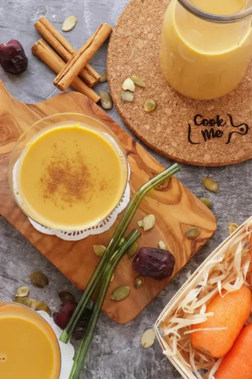 Dairy-Free Pumpkin Seed Carrot Milk