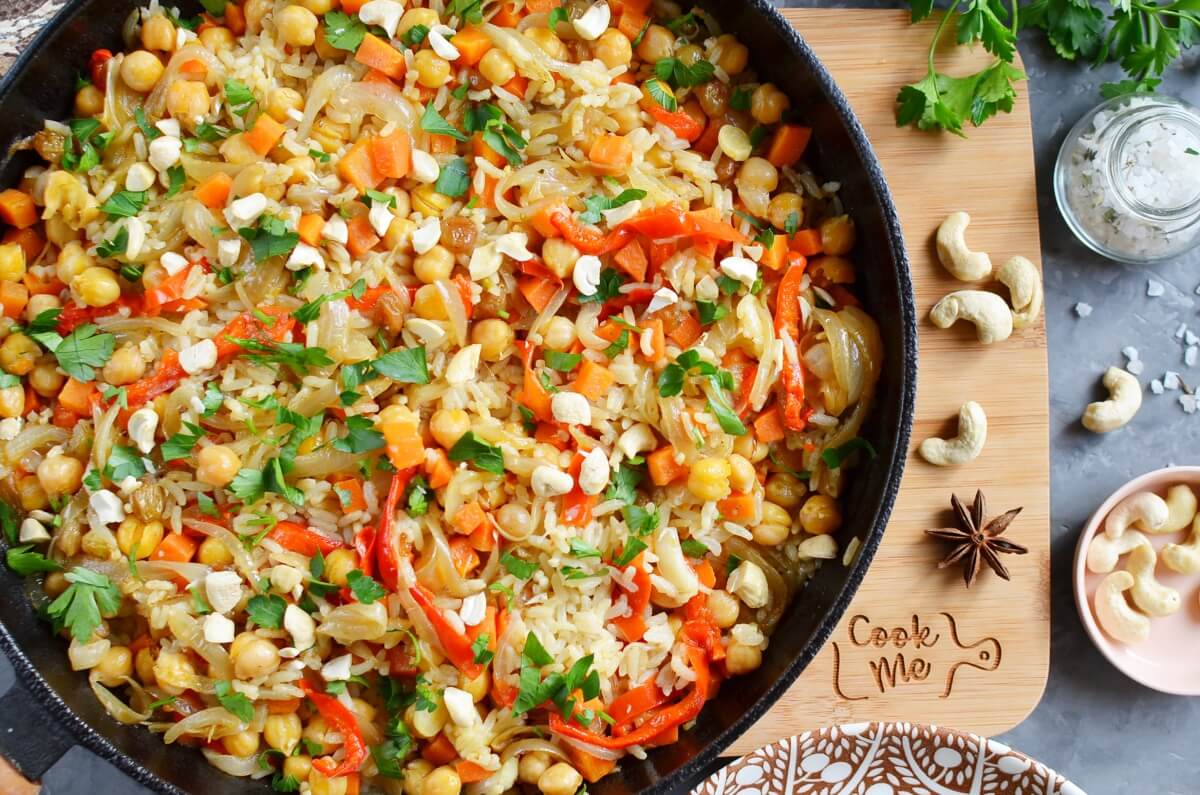Easy Vegan Biryani – Indian Rice Dish