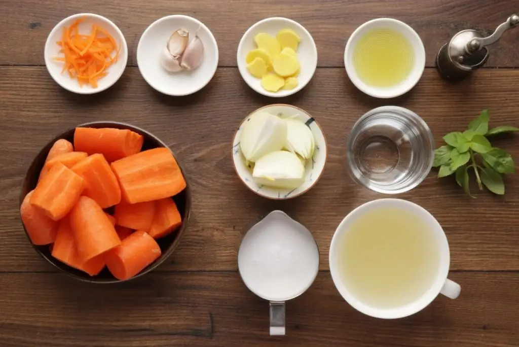 Ingredients for Roasted Carrot Soup