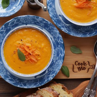 Roasted Carrot Soup Recipe-Creamy Roasted Carrot Soup-Roasted Carrot and Ginger Soup