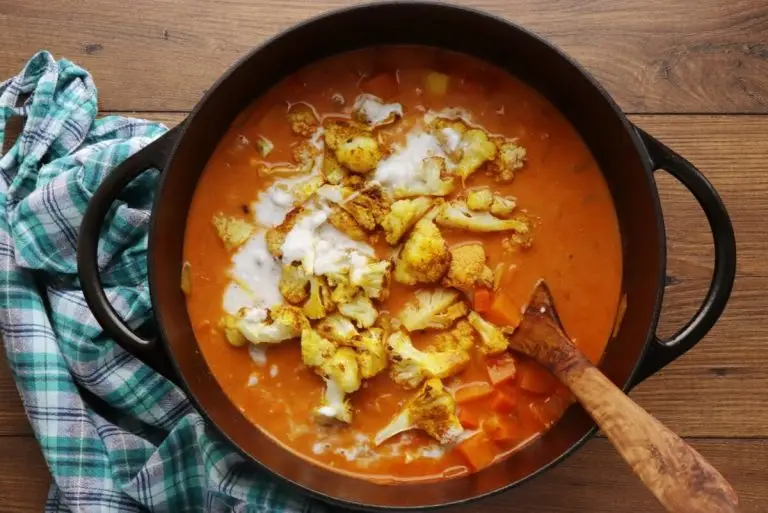 Step 9 - Roasted Cauliflower & Potato Curry Soup