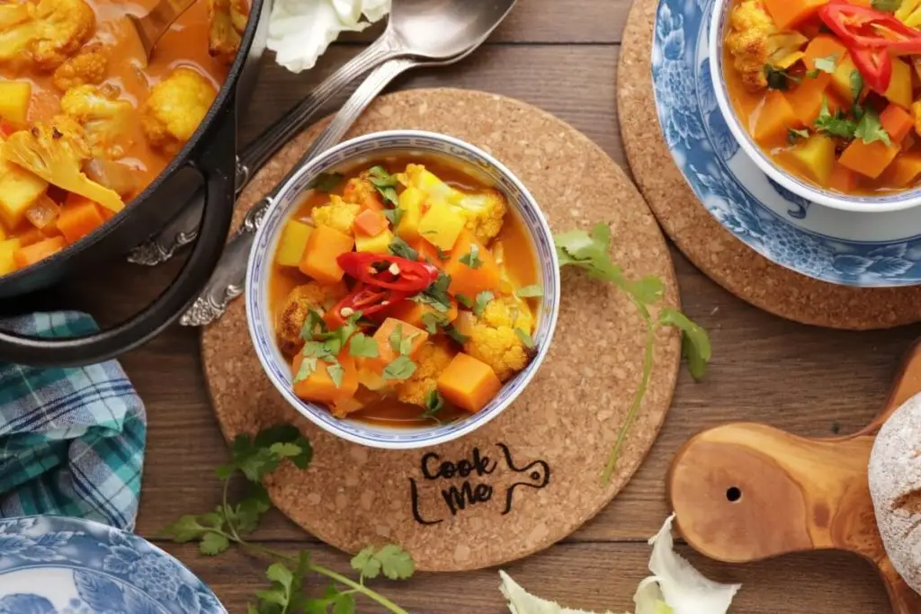 Roasted Cauliflower & Potato Curry Soup