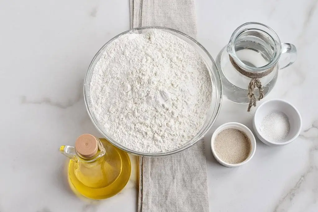Ingredients for Sheet Pan Pizza Dough