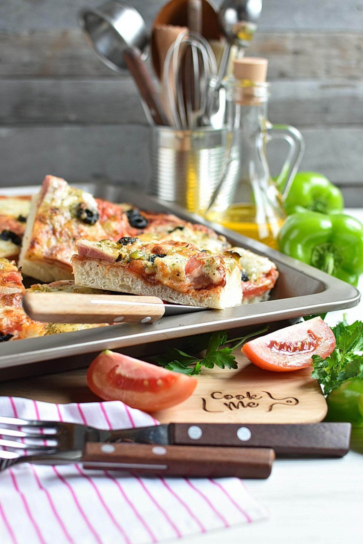 Sheet Pan Pizza Dough Recipe Cook.me Recipes