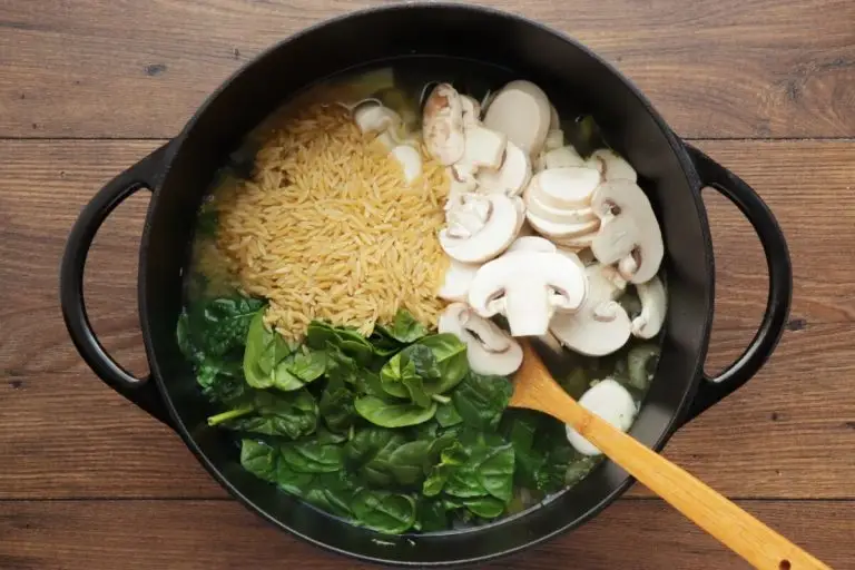 Step 3 - Supergreen Mushroom and Orzo Soup