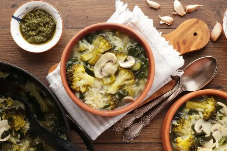 Step 4 - Supergreen Mushroom and Orzo Soup