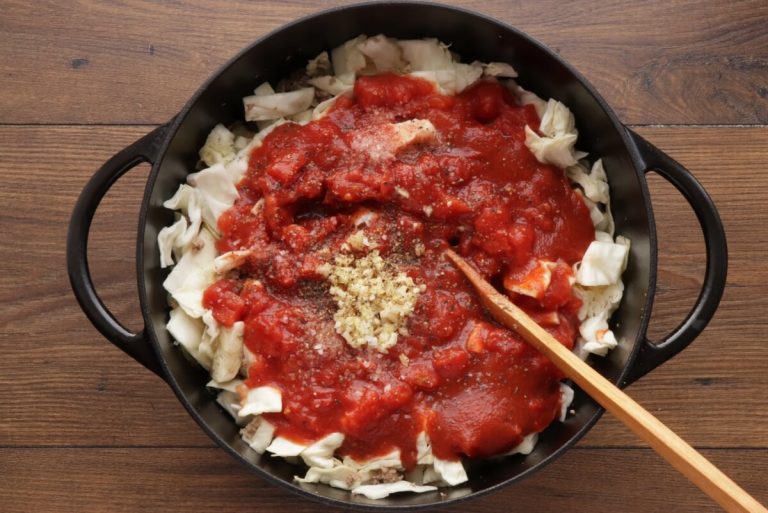 Step 2 - Unstuffed Cabbage Roll