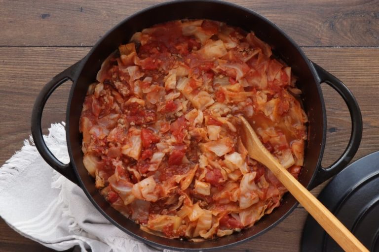 Step 3 - Unstuffed Cabbage Roll
