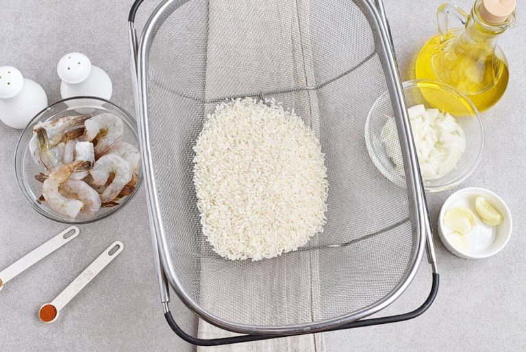 Step 1 - 15 Minute One Pan Shrimp and Rice