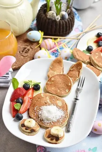 3-Ingredient Easter Banana Pancakes