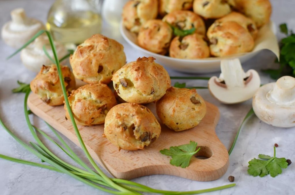 How to serve Cheesy Mushroom Gougeres